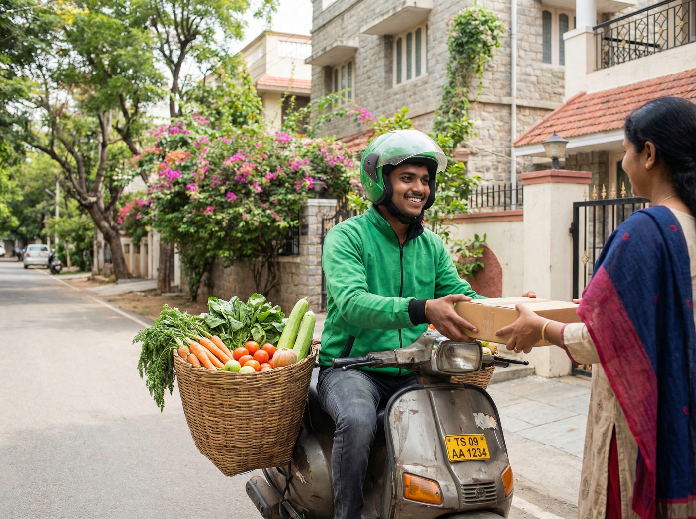 Fresh vegetable delivery