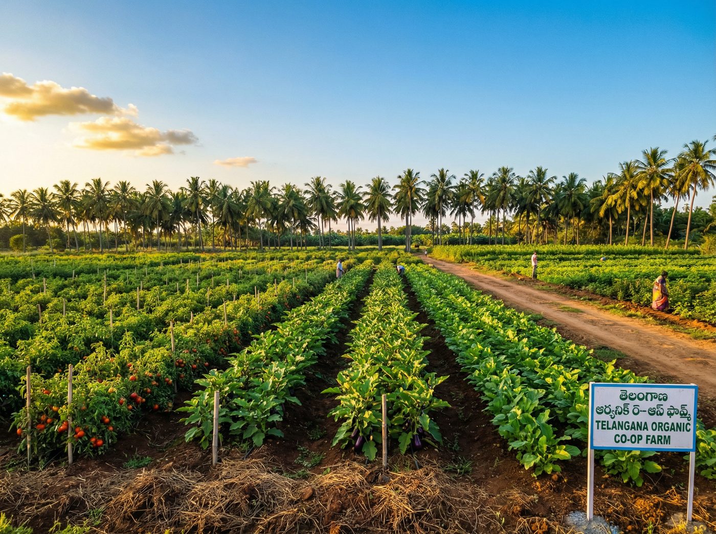 Organic farm field in Telangana